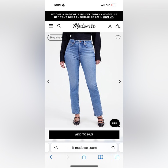 Washed black madewell jeans - Picture 5 of 5